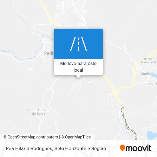 Rua Hilário Rodrigues mapa