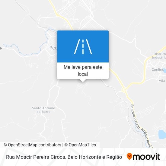 Rua Moacir Pereira Ciroca mapa