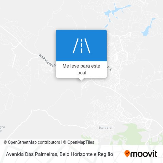 Avenida Das Palmeiras mapa