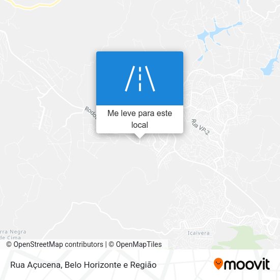 Rua Açucena mapa