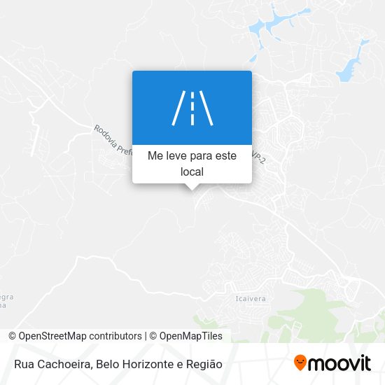 Rua Cachoeira mapa