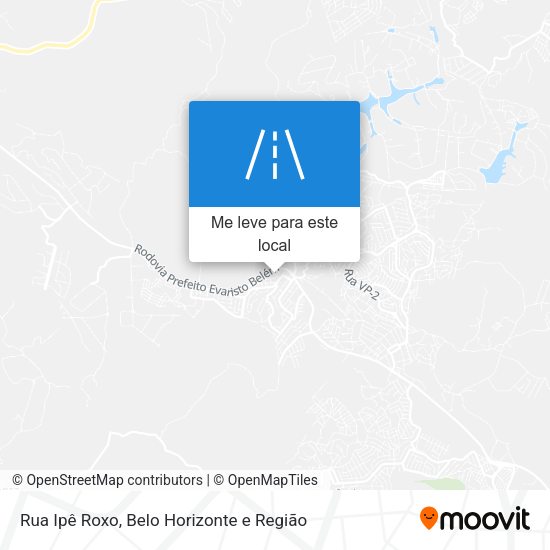 Rua Ipê Roxo mapa