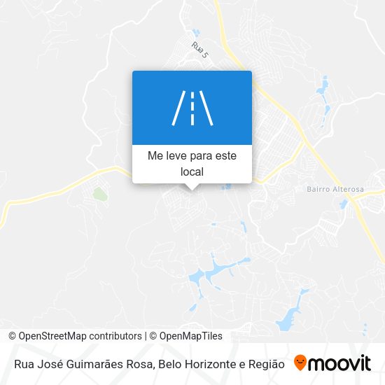 Rua José Guimarães Rosa mapa