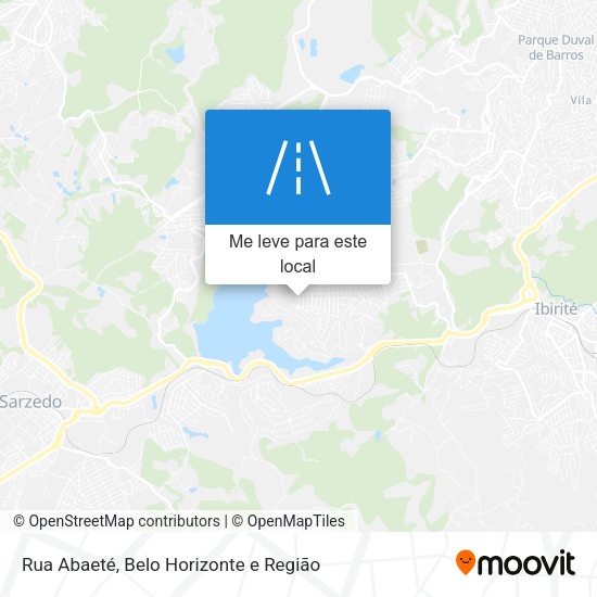 Rua Abaeté mapa