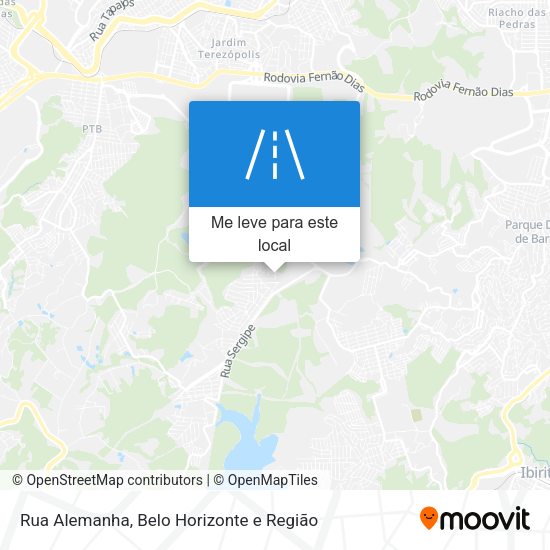Rua Alemanha mapa