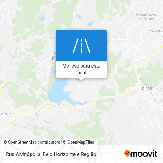 Rua Alvinópolis mapa