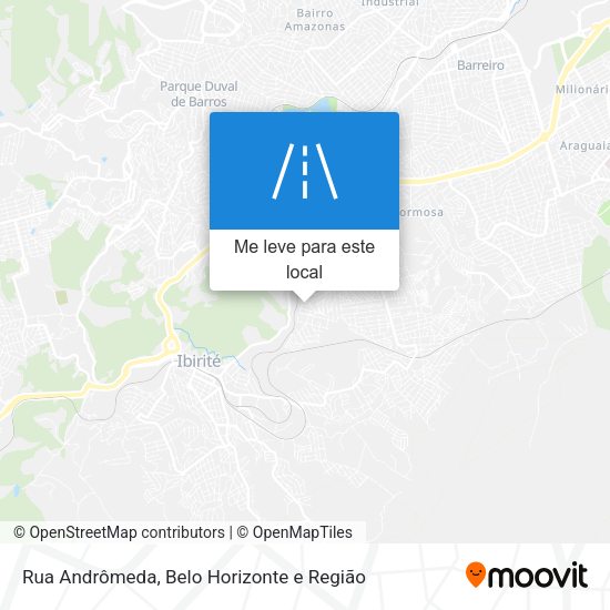 Rua Andrômeda mapa