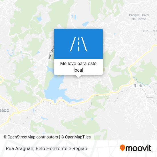 Rua Araguari mapa