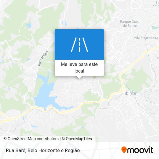Rua Baré mapa