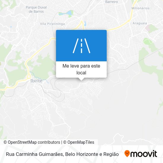 Rua Carminha Guimarães mapa