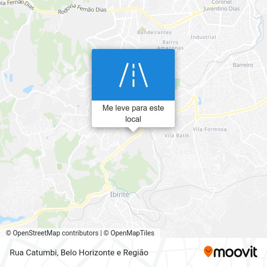 Rua Catumbi mapa