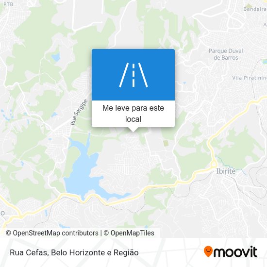 Rua Cefas mapa