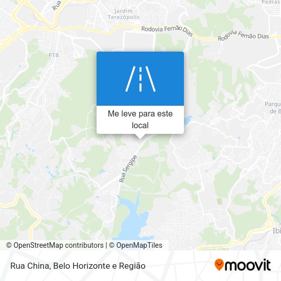 Rua China mapa