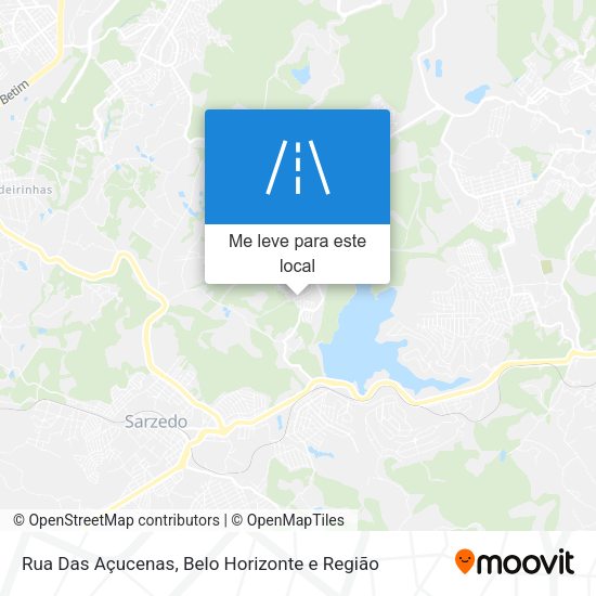 Rua Das Açucenas mapa