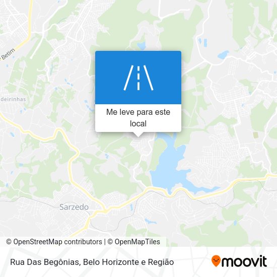 Rua Das Begônias mapa