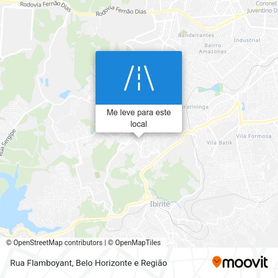 Rua Flamboyant mapa