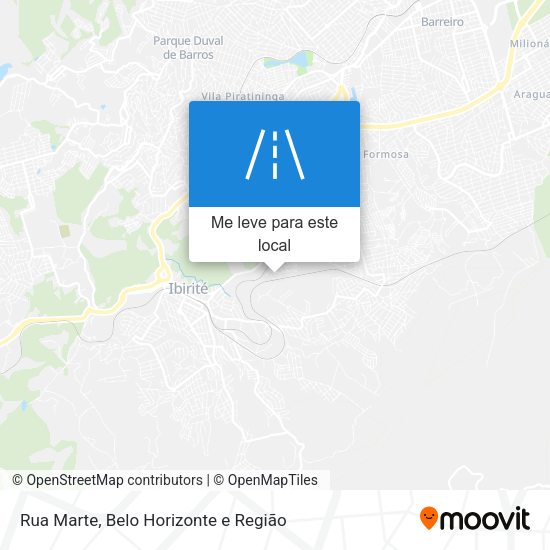 Rua Marte mapa