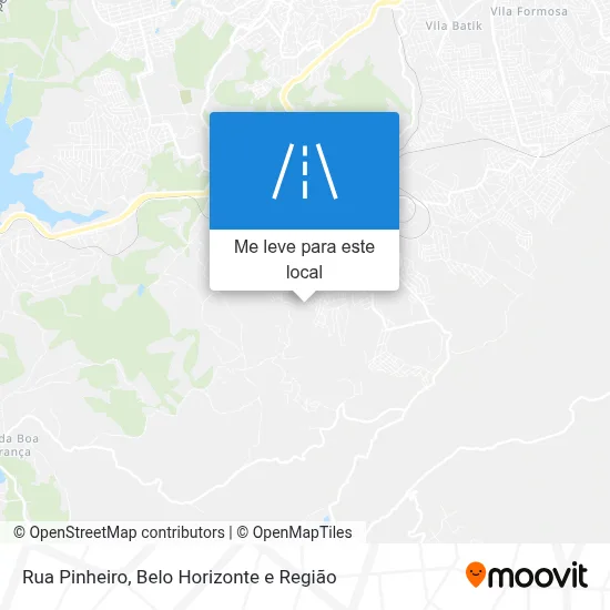 Rua Pinheiro mapa