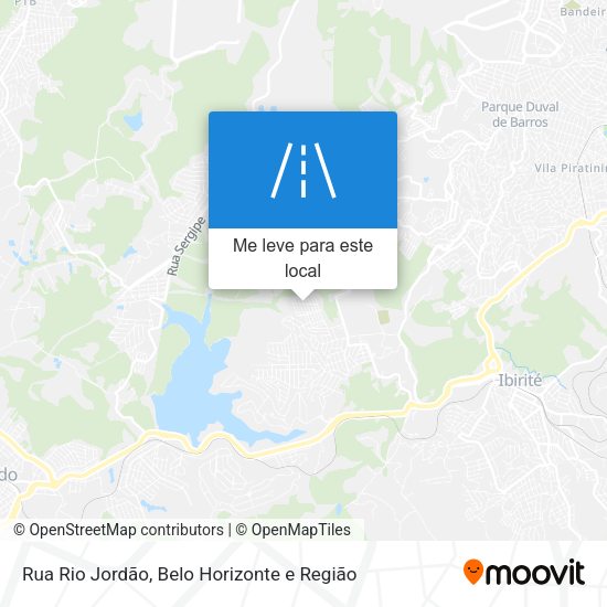 Rua Rio Jordão mapa