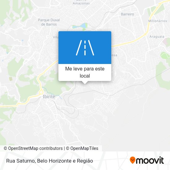 Rua Saturno mapa