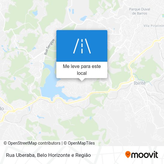 Rua Uberaba mapa