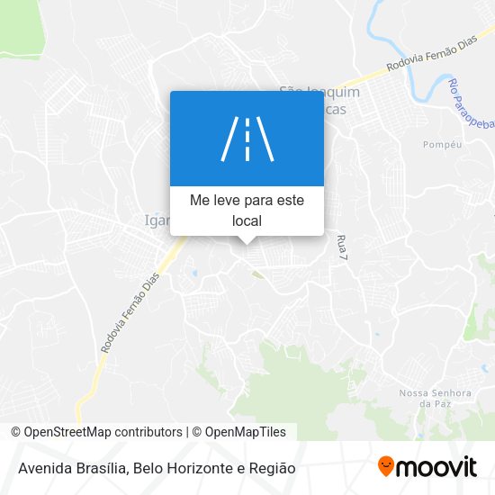 Avenida Brasília mapa