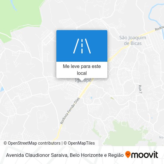 Avenida Claudionor Saraiva mapa