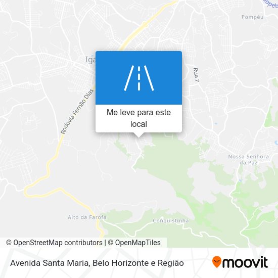 Avenida Santa Maria mapa