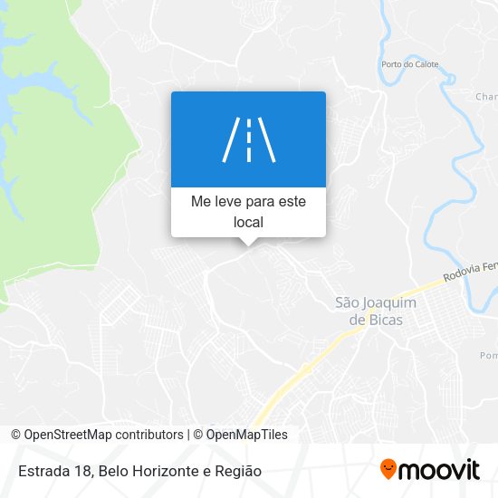 Estrada 18 mapa