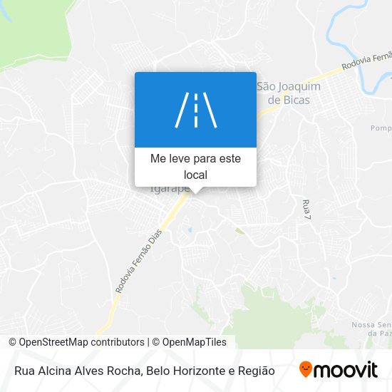 Rua Alcina Alves Rocha mapa