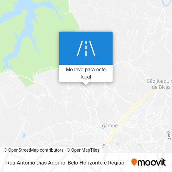 Rua Antônio Dias Adorno mapa