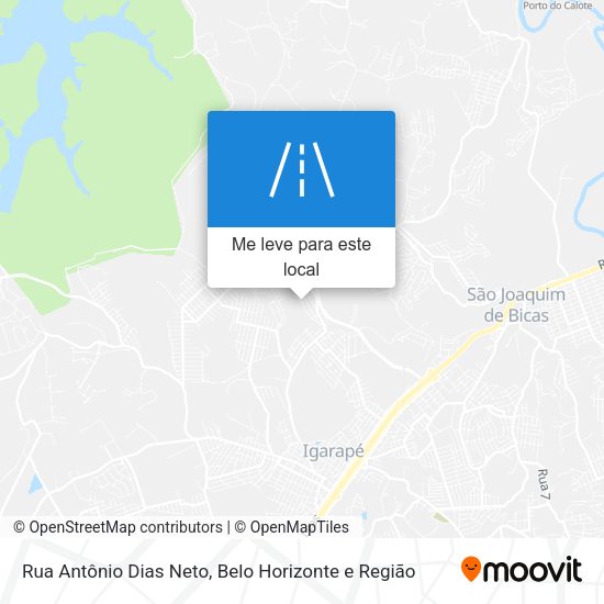 Rua Antônio Dias Neto mapa