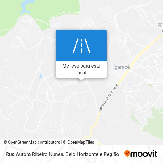 Rua Aurora Ribeiro Nunes mapa