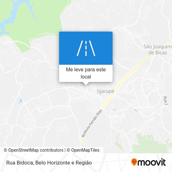 Rua Bidoca mapa