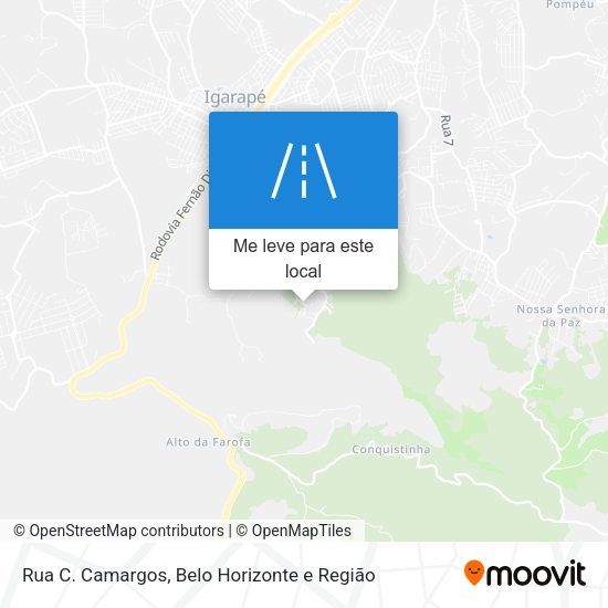 Rua C. Camargos mapa