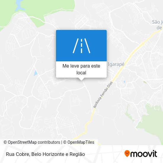 Rua Cobre mapa