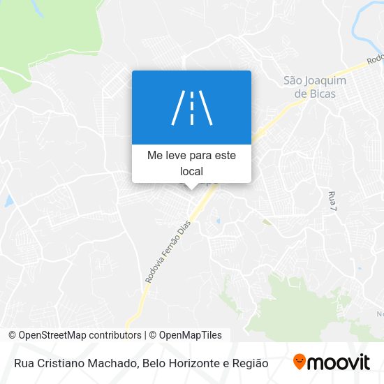Rua Cristiano Machado mapa