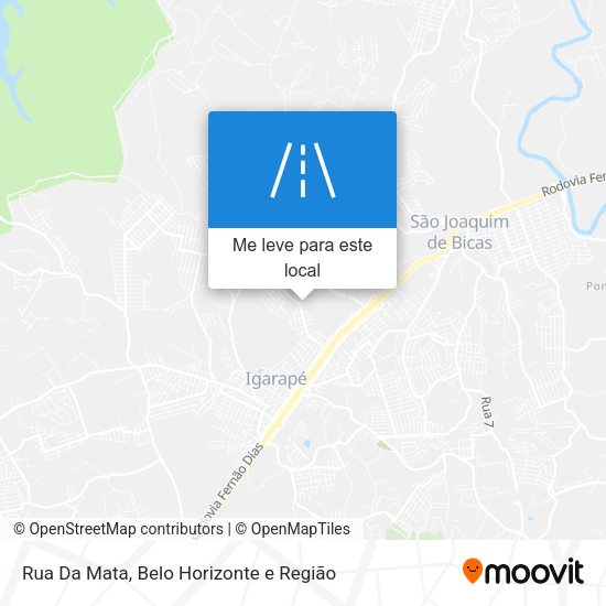 Rua Da Mata mapa