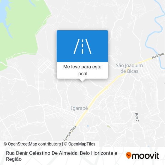 Rua Denir Celestino De Almeida mapa