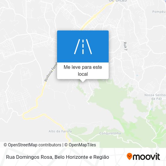 Rua Domingos Rosa mapa