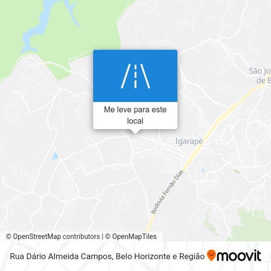 Rua Dário Almeida Campos mapa