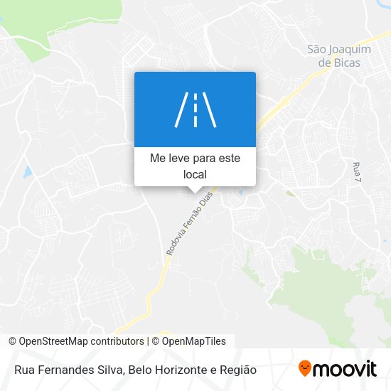 Rua Fernandes Silva mapa