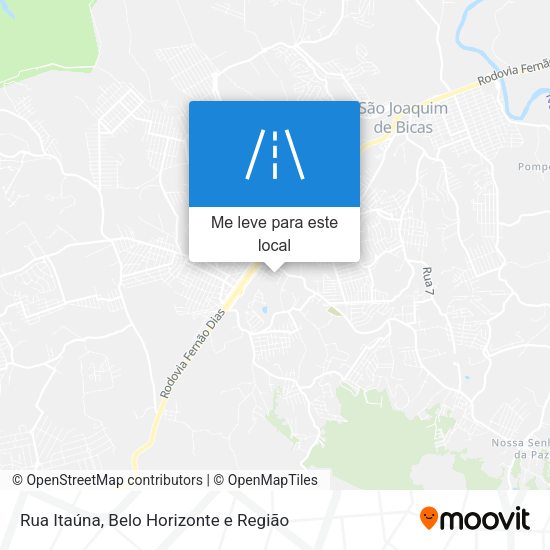 Rua Itaúna mapa