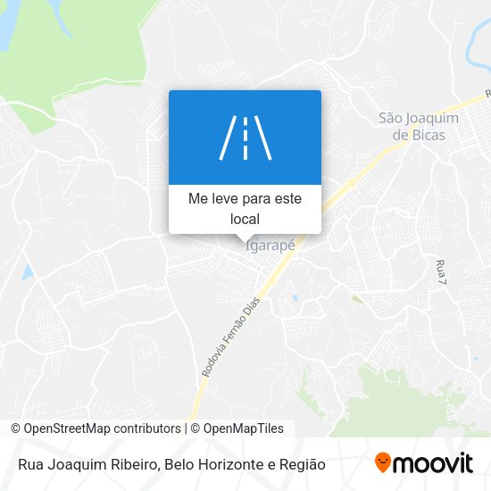 Rua Joaquim Ribeiro mapa