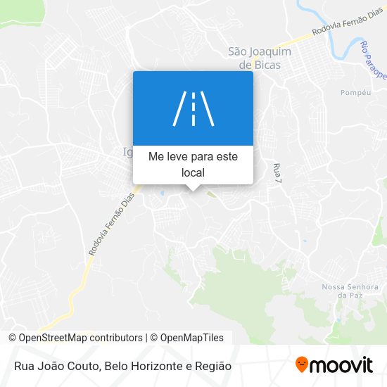 Rua João Couto mapa