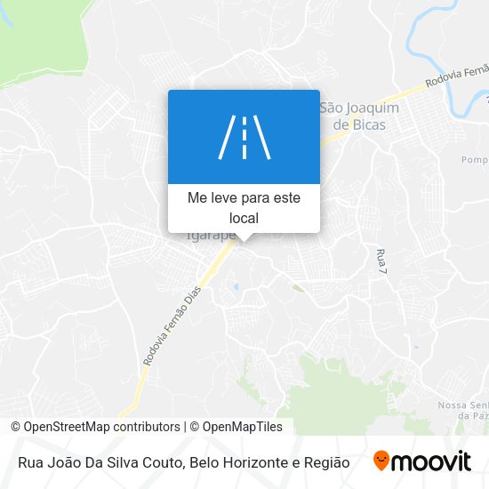 Rua João Da Silva Couto mapa