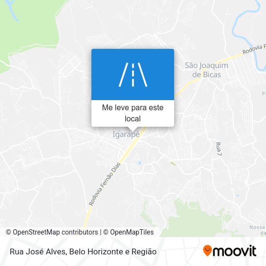 Rua José Alves mapa