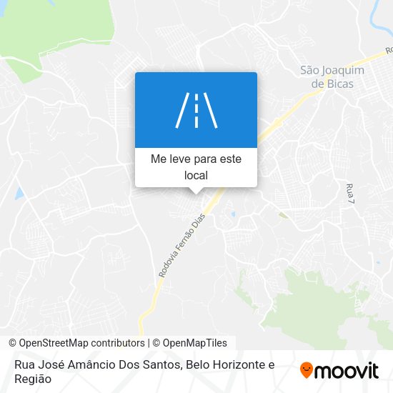 Rua José Amâncio Dos Santos mapa