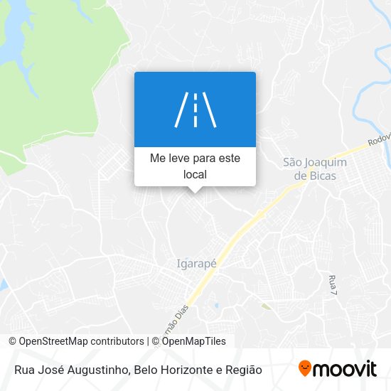 Rua José Augustinho mapa