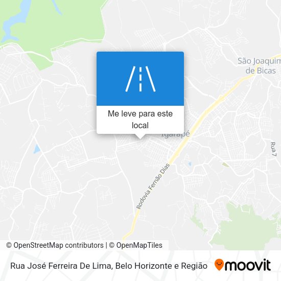 Rua José Ferreira De Lima mapa